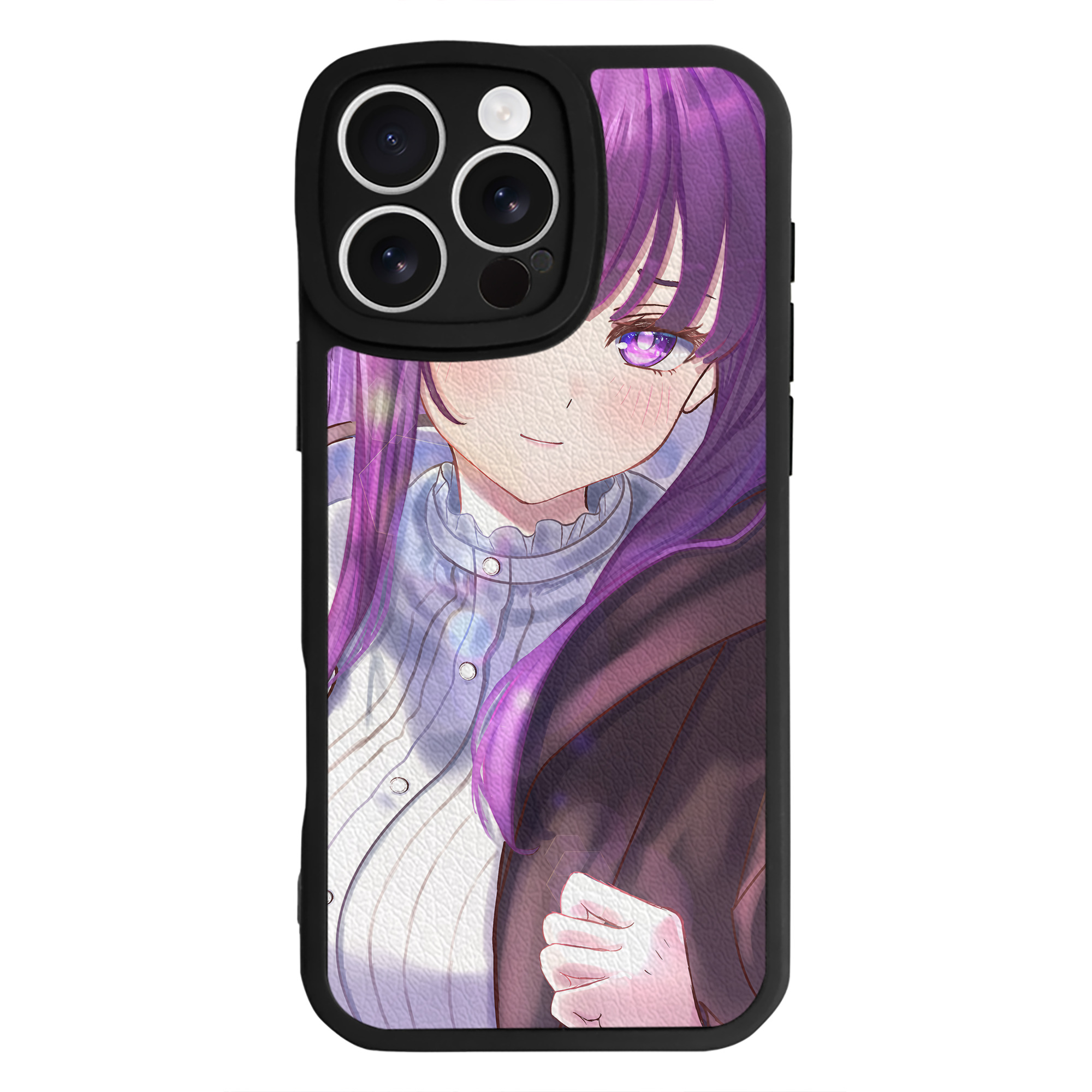 （画像用） 葬送のフリーレン Frieren 【iPhone 16シリーズ対応】シリコンスマホケース（レザー調） 材質：シリコン
